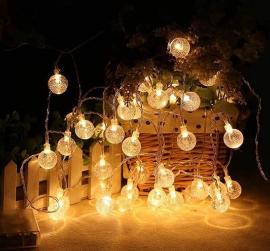 New 16 LED Crystal Balls String Light