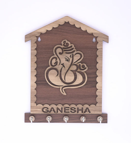 Ganesh Wooden Keyholder