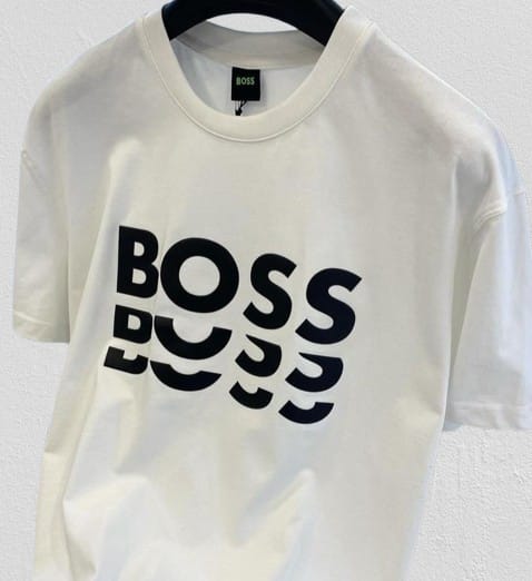 BOSS Men's Teetrury Shirt (White, M)